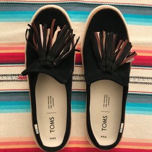 TOMS tassel slip ons